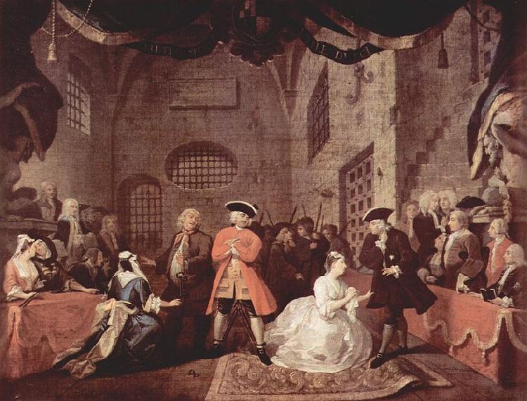 William Hogarth Painting of John Gays